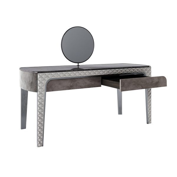 Side vanity_Fiordaliso_euphoria_fabric_wood_lacquered_metal_detail_desk_mirror_rhombus_bedroom_wardrobe